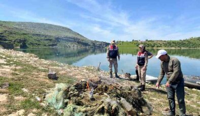 Diyarbakır’da barajda kaçak av denetimi