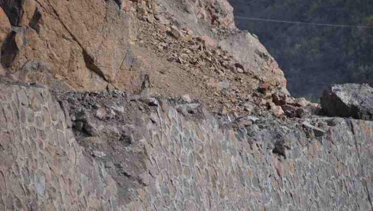 Doğu ve Güneydoğuyu Karadeniz’e bağlayan yolda kaya düşmesi ve heyelan tehlikesi