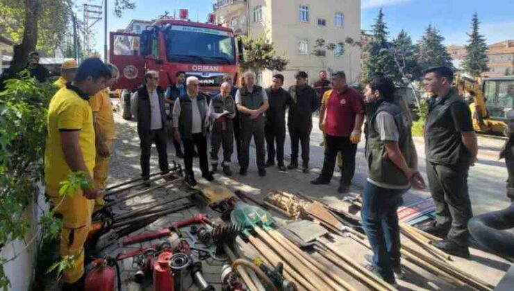 Elazığ’da orman yangınları ile mücadele eğitimleri sürüyor