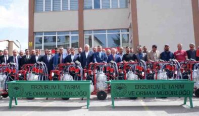 Erzurum’da çiftçiye makine desteği