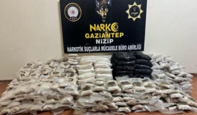 Gaziantep’te büyük uyuşturucu operasyonu