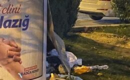 Giysi kumbarası talan edildi