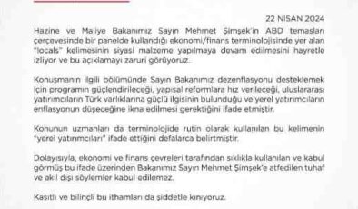 Hazine ve Maliye Bakanlığı “locals” kelimesi ile ilgili açıklamada bulundu