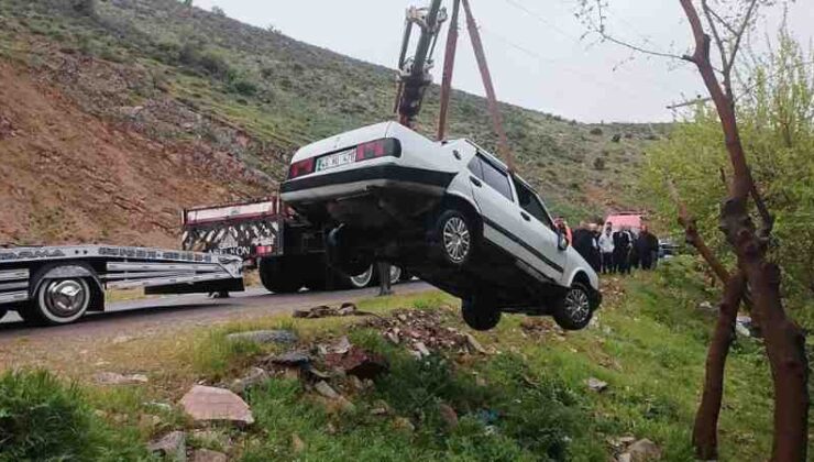 Kahramanmaraş’ta otomobil gölete uçtu