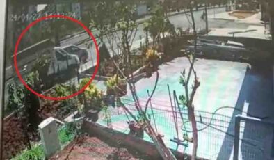 Kamyonet, bisikletli öğrenciyi teğet geçti
