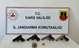Kars’ta 4 silah taciri yakalandı