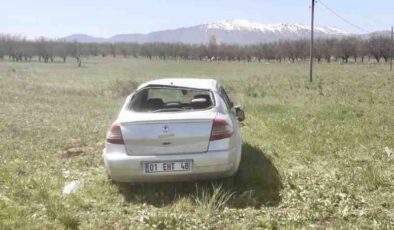 Doğanşehir’de otomobil takla attı: 2 yaralı