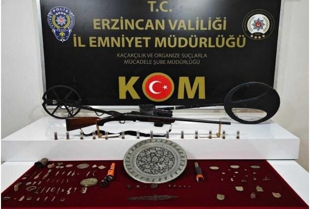 Otlukbeli’nde define avcısı yakalandı