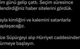 Gazetecilere sosyal medyadan tehdit