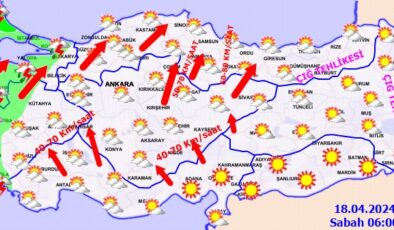 Türkiye’de sağanak yağış ve fırtına bekleniyor