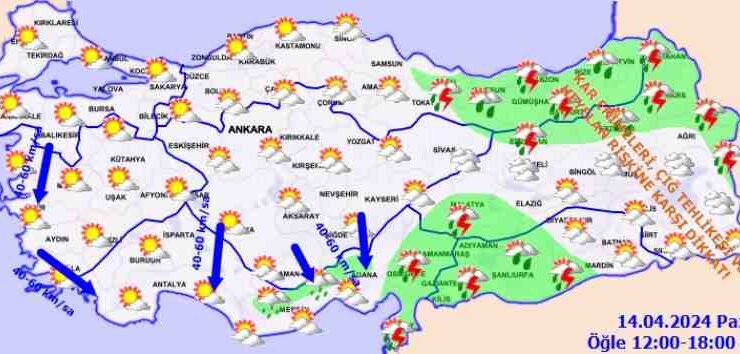 Türkiye’nin bazı bölgelerinde yağış bekleniyor