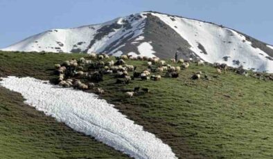Yüksekova’da 2 mevsim bir arada