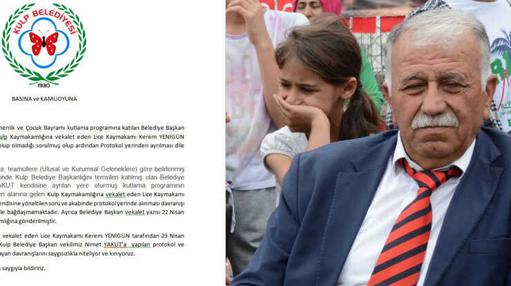 Kulp Belediyesi’nden ‘Protokol Krizine’ açıklama