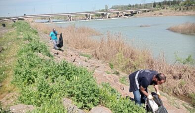 Dicle Nehri çevresi atıklardan temizlendi