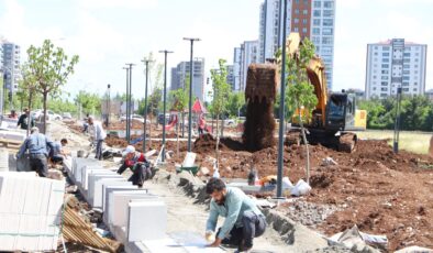 Mezopotamya Bulvarı Yeşil Kuşak Projesi tamamlanıyor