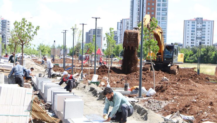 Mezopotamya Bulvarı Yeşil Kuşak Projesi tamamlanıyor