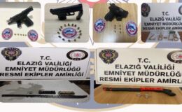 18 adet ruhsatsız silah ele geçirildi