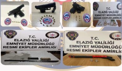 18 adet ruhsatsız silah ele geçirildi