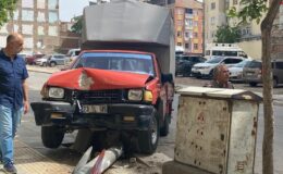 Aydınlatma direği faciayı önledi