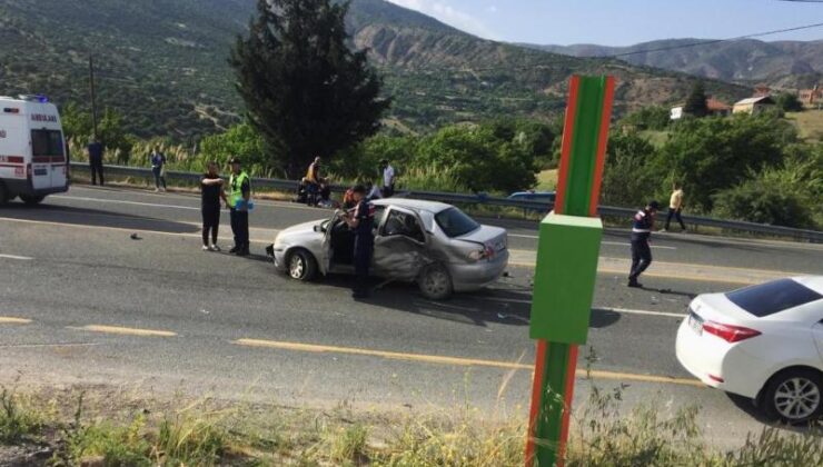Elazığ’da trafik kazası: 1 ölü, 6 yaralı