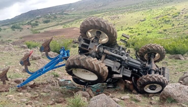 Tunceli’de traktör şarampole yuvarlandı: 1 yaralı