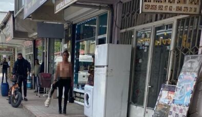 Ağrı’da çıplak gezen kadın polisi alarma geçirdi