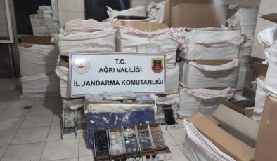 Ağrı’da büyük kaçakçılık operasyonu