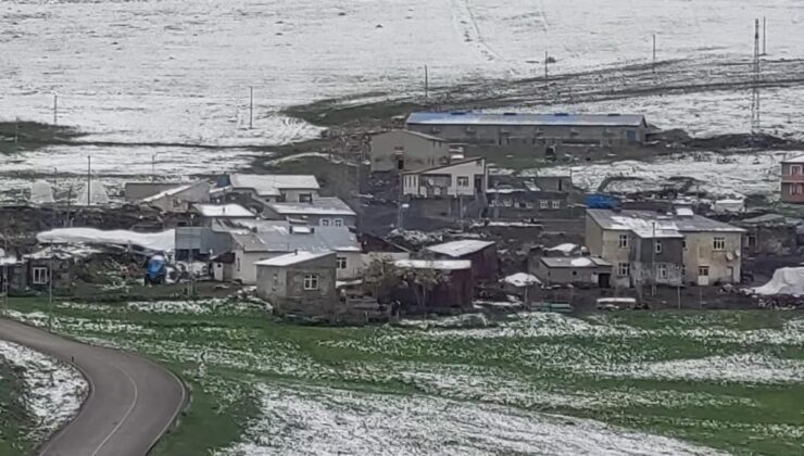 Aşkale’ye kış geri geldi