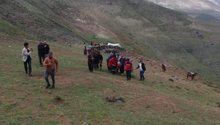 Attan düşen hasta helikopterle van’a sevk edildi