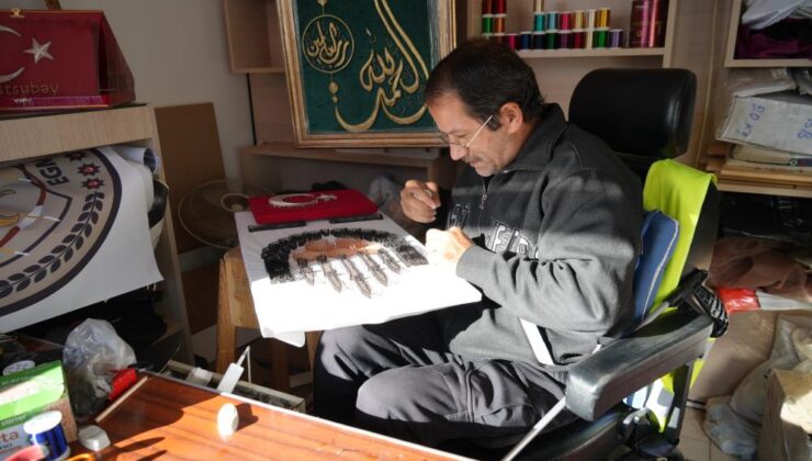 Azmiyle herkese örnek oluyor, sanatla hayata bağlandı