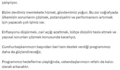 Bakan Şimşek’ten politika açıklaması: dedikodulara inanmayın