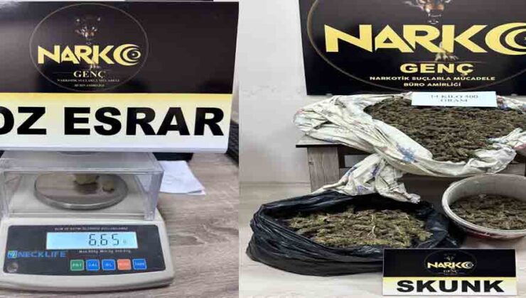 Bingöl’de uyuşturucu operasyonu