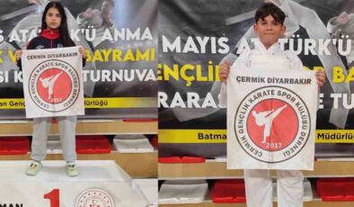 Çermikli karateciler Batman’dan 9 madalyayla döndü