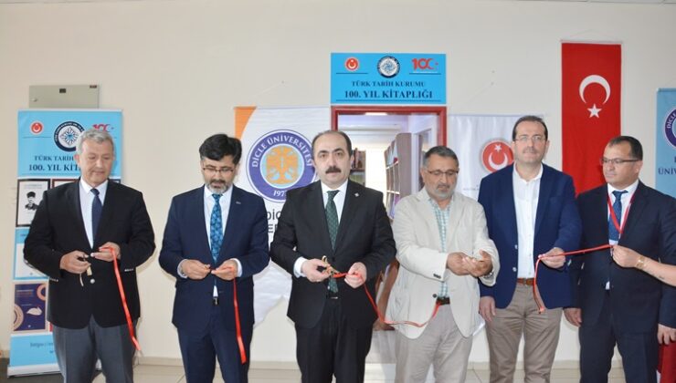 Dicle Üniversitesinde ”Türk Tarih Kurumu Yüzüncü Yıl Kitaplığı”açıldı