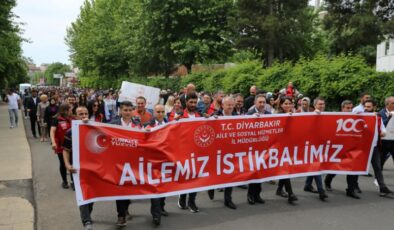 Diyarbakır, Siirt ve Bingöl’de aile yürüyüşü