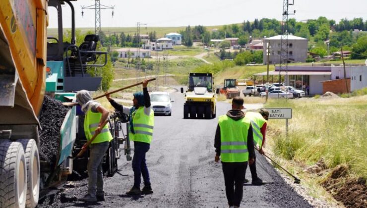 Diyarbakır büyükşehir belediyesinden asfalt çalışması