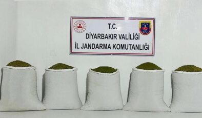 Diyarbakır’da 167 kilo toz esrar ele geçirildi