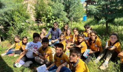 Diyarbakır’da köy okuluna renkli dokunuş
