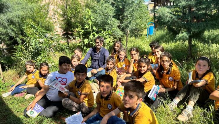 Diyarbakır’da köy okuluna renkli dokunuş