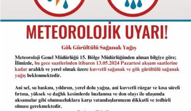 Diyarbakır’da kuvvetli yağış uyarısı: Vatandaşlara tedbir çağrısı