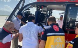 Elektrik kazası genç, Ankara’ya sevk edildi