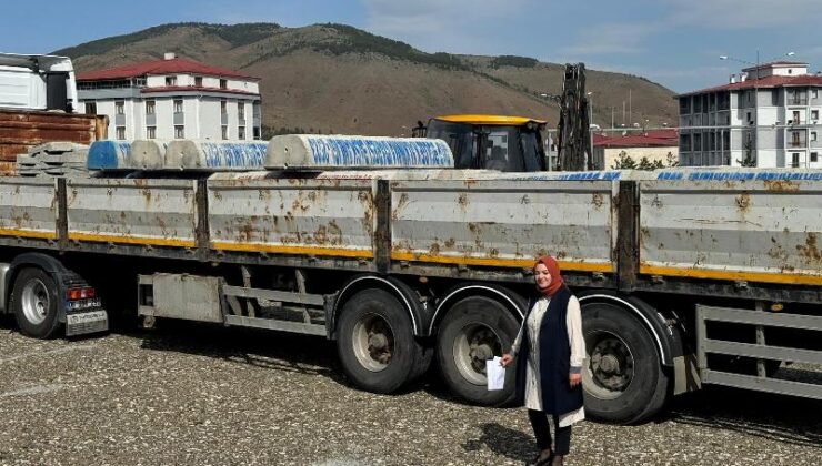 Erzincan’da hayvanlar için su temini