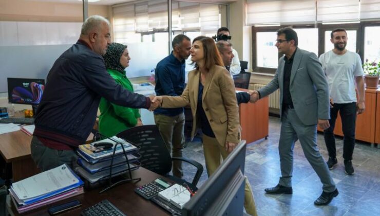 Eş Başkanlar birimleri ziyaret etti