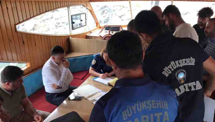 Fosil yakıt kullanan tekneler mühürlendi