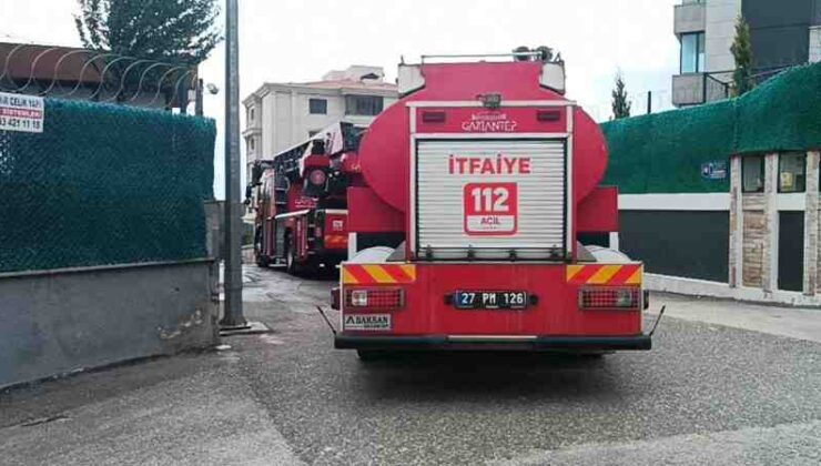 Gaziantep’te lüks site yangını paniğe neden oldu