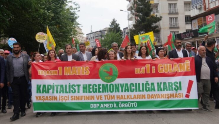 Eş Başkanlar 1 Mayıs mitingine katıldı