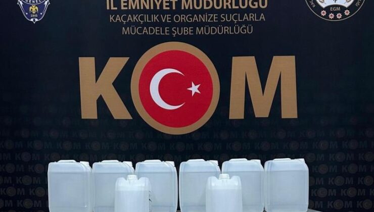 Kars’ta 100 litre sahte alkol ele geçirildi