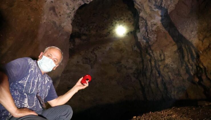 Korku filmlerini aratmayan mağara binlerce yarasa ile dolu