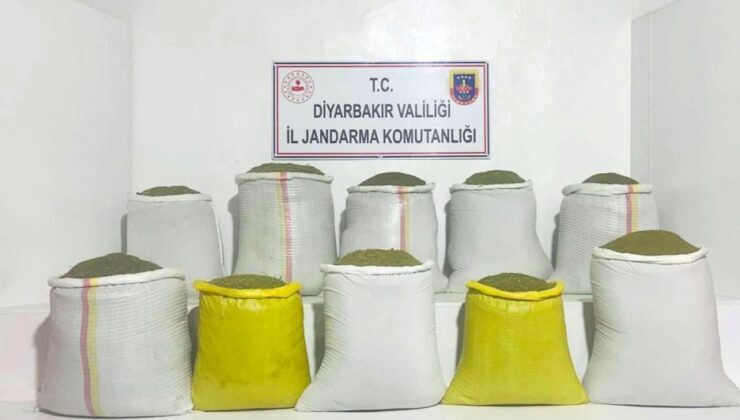 Lice’de 536 kilo esrar ele geçirildi