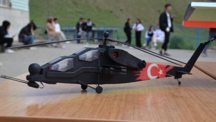Öğrencilerden SMA’ya maket destek